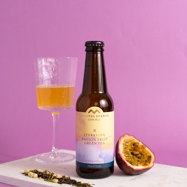 Mindful Sparks Sparkling Passion Fruit Green Tea